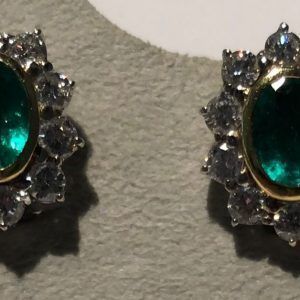 Pendientes esmeraldas