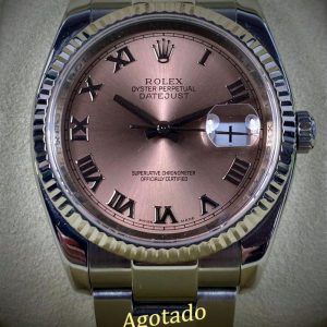 ROLEX Date Just Esfera Rosa