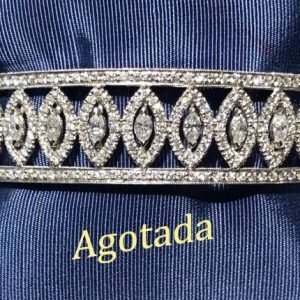 Pulsera rígida en oro blanco